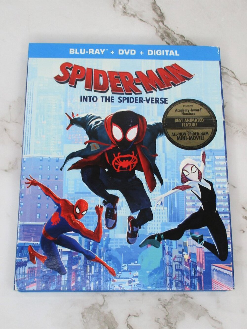 Spider Man: Into the Spider-Verse (Blu-Ray DVD 2018) Animated Movie Combo